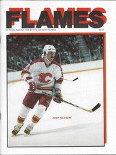 Calgary Flames - Winnipeg Jets 17.10.1984 NHL Hockey Program Nilsson