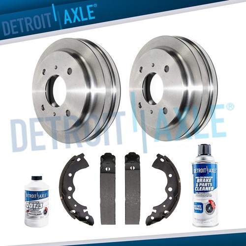 Rear Brake Drums Ceramic Shoes for 2001 2002 2003 2004 2005 2006 Nissan