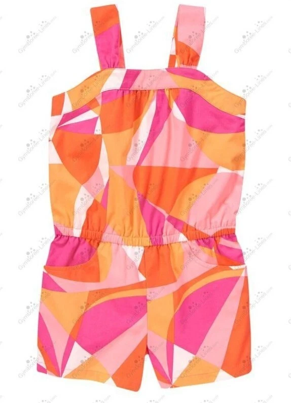 Mameluco Gymboree Niñas Talla 10 "Brillante y Playa" Estampado Caleidoscopio Una Pieza Nuevo con Etiquetas Foto 2 de 2