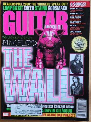 Guitar World Magazine Marzec 2000 Pink Floyd The Wall Limp Bizkit Staind Godsmack - Zdjęcie 1 z 1
