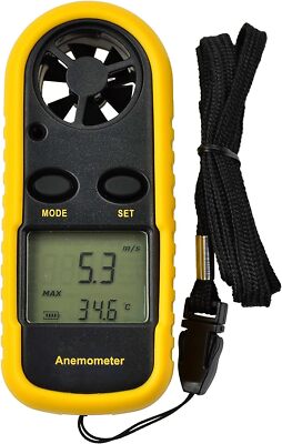 BENETECH GM816 Digitales Anemometer, -10 bis 45  , 0,3 bis 30 m/s