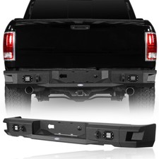 Textured Steel Rear Bumper Wlicense Plate Light For 2009-2018 Dodge Ram 1500 Textured Steel Rear Bumper Wlicense Plate Light For 2009-2018 Dodge Ram 1500