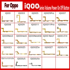 For vivo iQOO 3 8 9 pro U1 U5 Z1 Z5 x neo7 Power Volume Switch Button Flex Cable