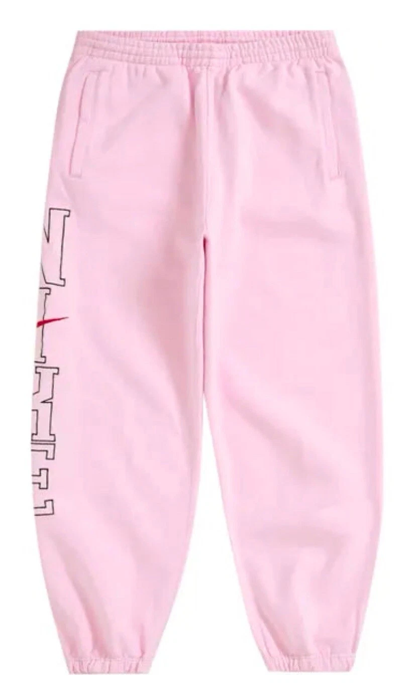 Authentique pantalon de survêtement Supreme Nike rose clair XL SS24 saison