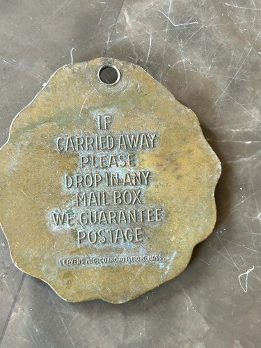 Vintage The Ridpath Hotel Spokane Washington Art Deco Key Fob - Picture 3 of 3