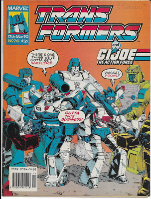TRANSFORMERS (The) #261 Marvel UK Comics (Mar 1990) Used - Good Condition