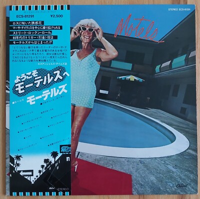 THE MOTELS : THE MOTELS : LP : JAPAN 1979 CAPITOL RECORDS + OBI + OIS : VINYL NM
