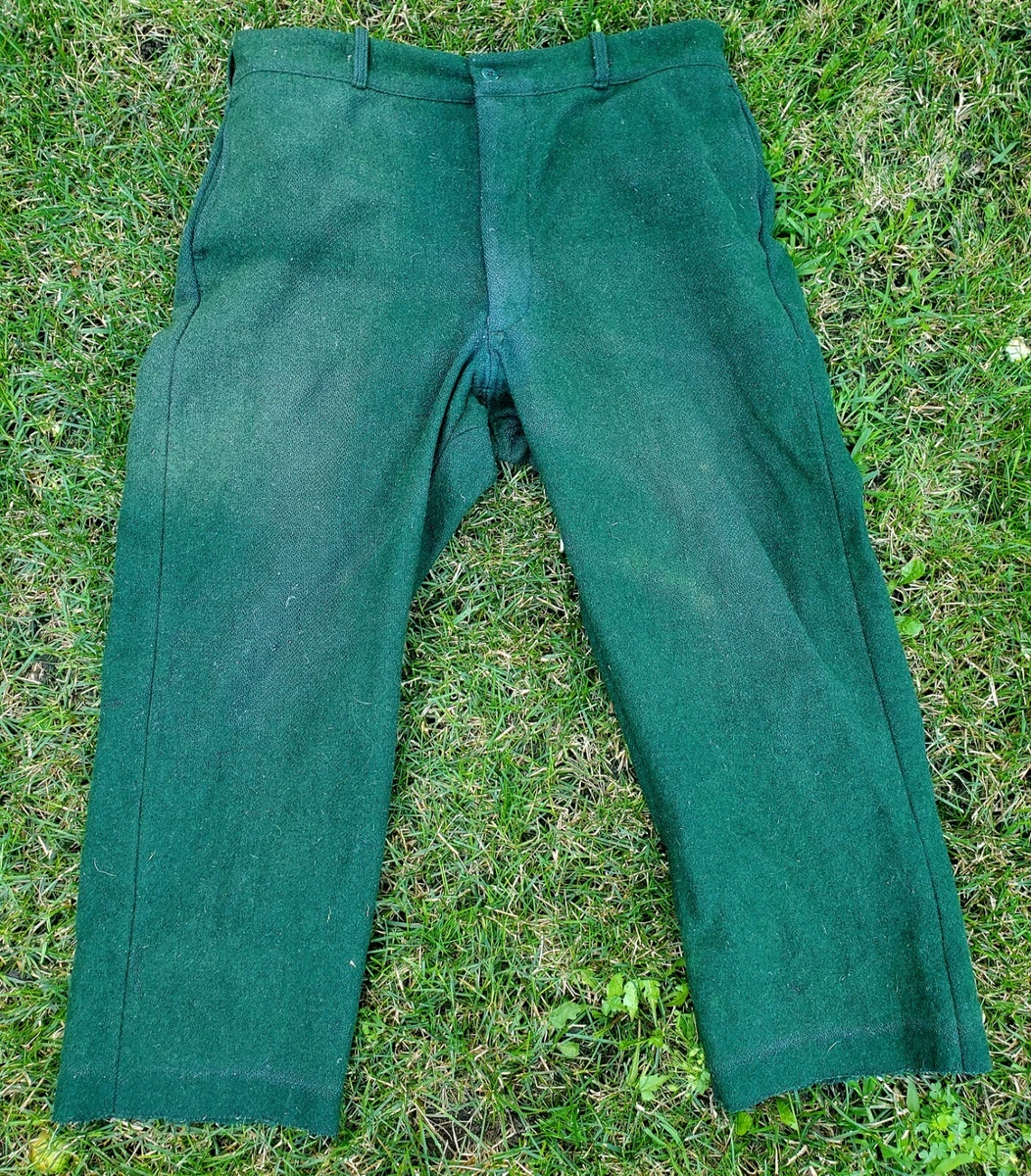 Johnson wool store pants green