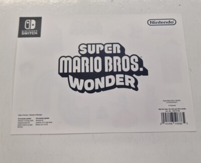Super Mario Bros Wonder Official Pre Order Sticker Collection Nintendo 