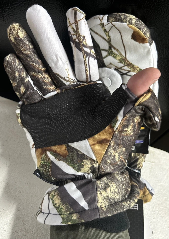 Rocky Pro Hunter Mossy Oak Winter Thinsulate Heavy Weight Fleece Lined Gloves L - Image 4 of 4