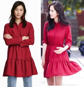 h and m checked dress