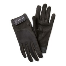 Ariat Tek Grip Gloves - All Sizes - Black & Brown/Bark