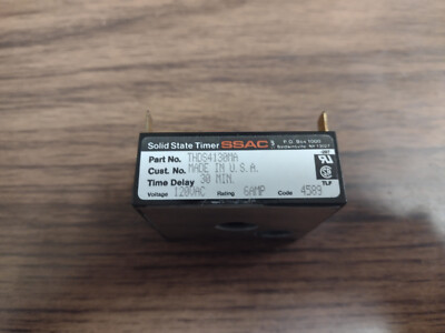 SSAC THDS4130MA 30 Min. Time Delay Solid State Timer - New Old Stock