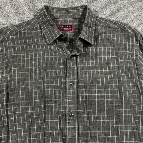 Relaxed Fit Button Up Shirt 100% Linen 
