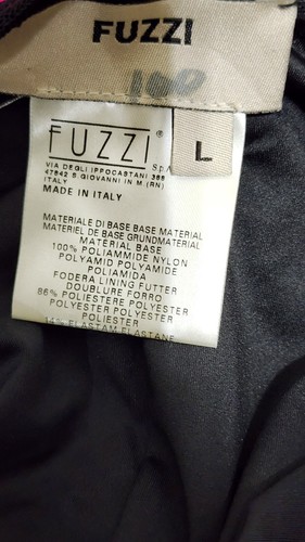 Maxi abito nero senza maniche in rete elasticizzato a strati Fuzzi taglia L $545 - Foto 10 di 10