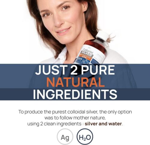 Colloidal Silver 40 PPM 1000 ml - for Humans & Dogs - Highly Active Hydrosol Sil - Picture 4 of 7