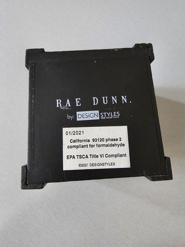 Rae Dunn Pen Holder Black "Positive Vibes" Pencil Office Desk Organizer  - Picture 5 of 6