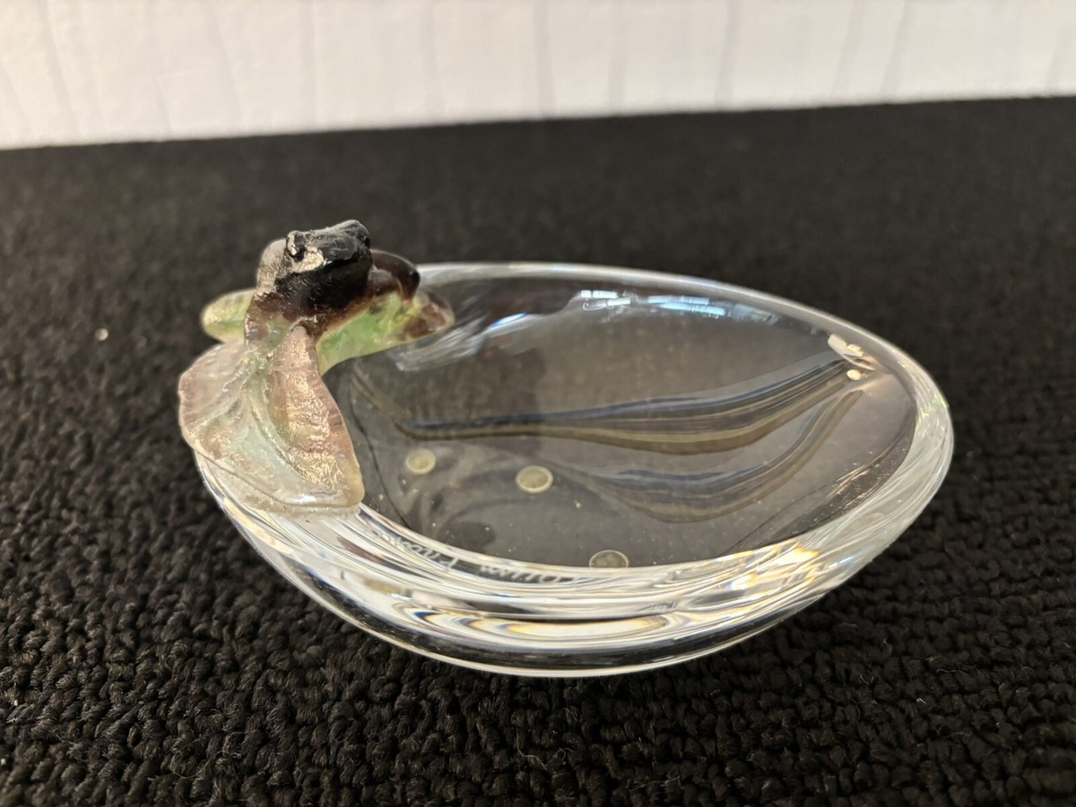 Crystal Frog Bowl Daum France | eBay