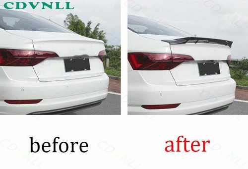 For Volkswagen Jetta Mk7 19-2023 Bright Black Rear Trunk Spoiler Wing Flap Strip - Picture 3 of 6