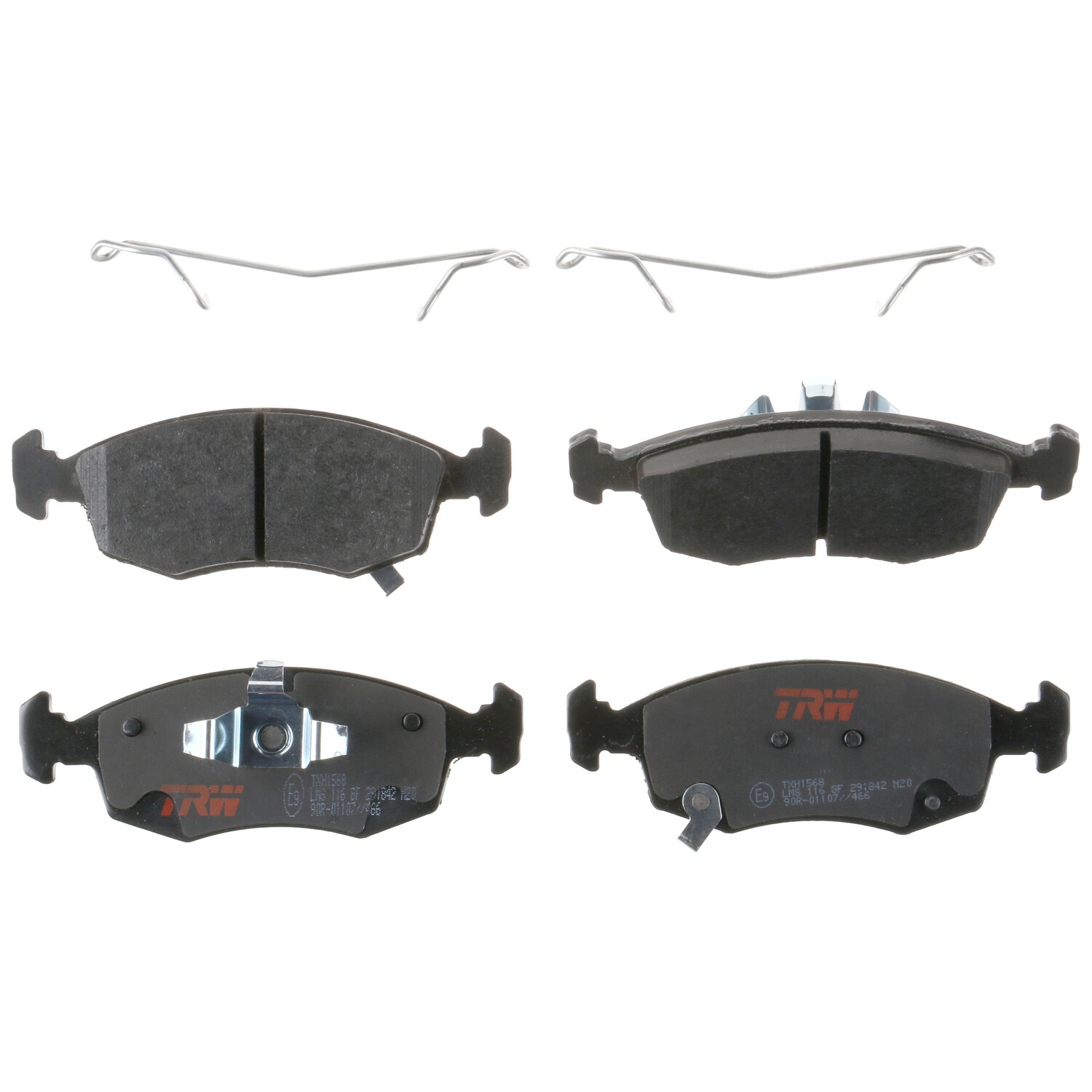 Front Disc Brake Pad Set for Fiat 500 2012 - 2017 TRW Ultra TXH1568