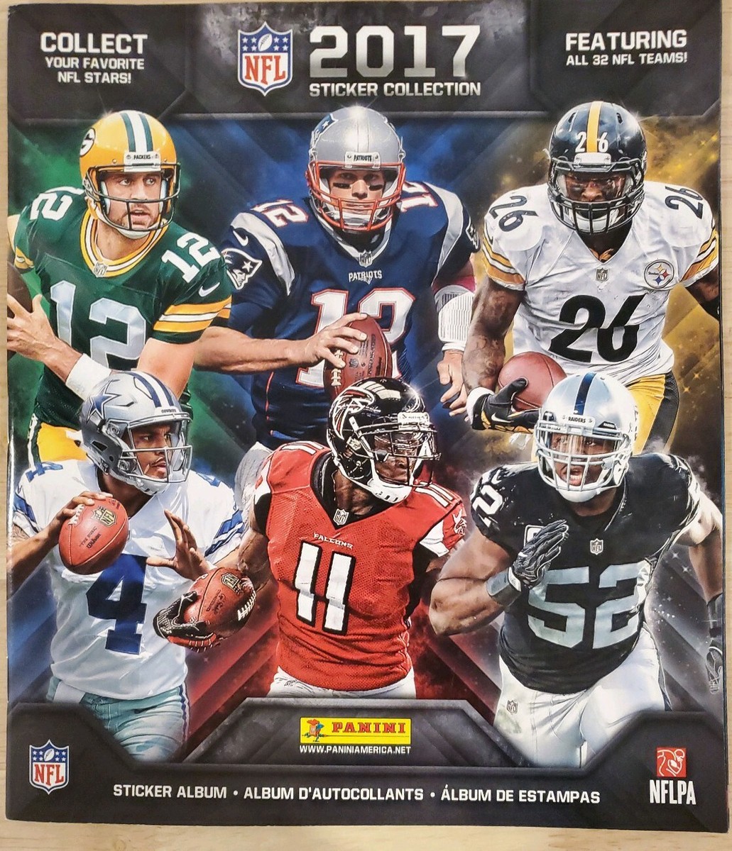 2017 NFL Football Sticker Album with 10 Stickers - Panini 2017
