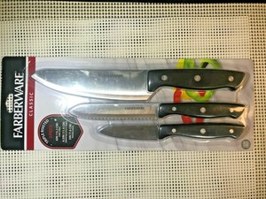 Farberware Classic Traditions 3-Piece Stamped Triple-Riveted Chef Knife Set (G44 45908040222 | eBay