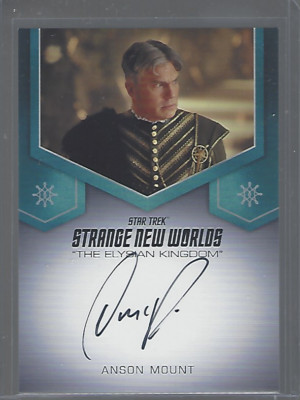 Star Trek Strange New Worlds Season 1  Anson Mount Elysian Autograph