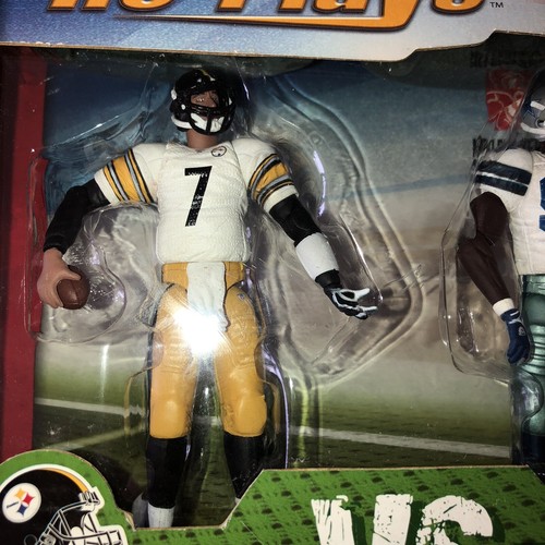Re-Plays Action Figures Ben Roethlisberger vs DeMarcus Ware Confezione da 2 Calcio - Foto 6 di 8