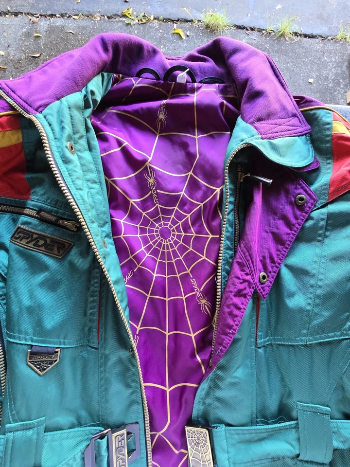 Chaqueta Mujer Para Snowboard O Esquí Talla L De Colección Años 80 Marca Spyder Invierno Foto 3 de 4
