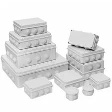 Universal Electrical Project Enclosure Waterproof Plastic Junction Box w Stopper
