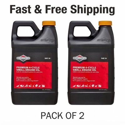Briggs & Stratton 4-Cycle 48 Oz Oil SAE-30 for Small Engines pack of 2