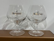 Two (2) Vintage Hennessy Cognac Gold Trim Sni...