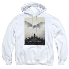 Game Of Thrones Dragon 3 Mens Hoodie White Officially Licensed