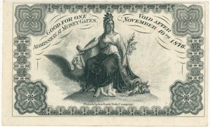 1876 US International Exhibition Philadelphia Package Ticket Admission Gate Note