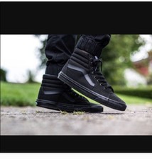 Vans SK8 Hi Black Mono Sneakers Youth size 6 women's size 8