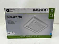 Commercial Electric 80 CFM 1.5 Sone Bathroom Exhaust Fan New