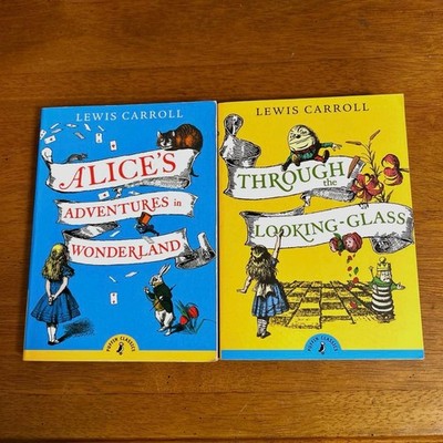 Rare Lewis Carroll Alice 2 Book Set Foreign Books Classic