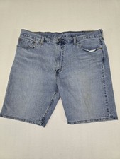 Levis Shorts Mens 40 Blue Denim 405 Standard Straight zip fly