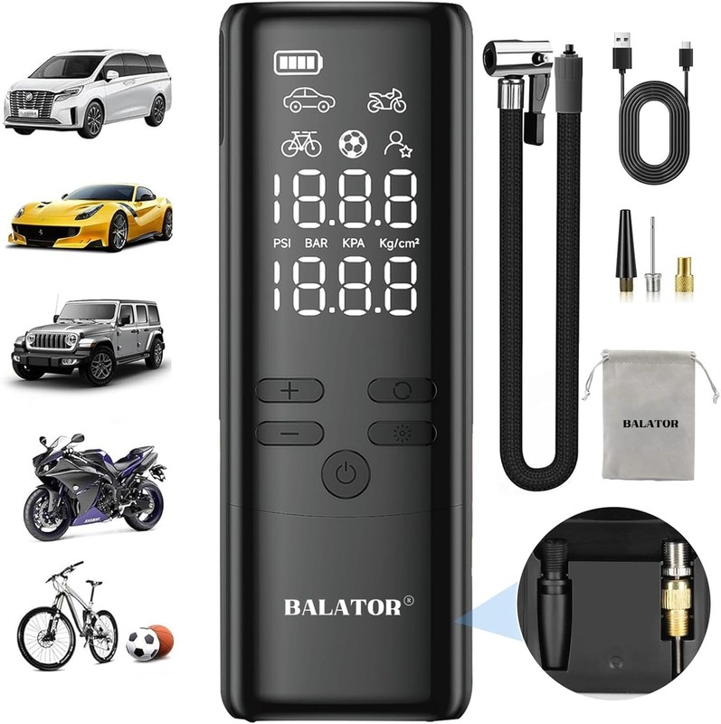 Tire Inflator Portable Air Compressor - Air Pump for Car Tires -160 PSI Portable