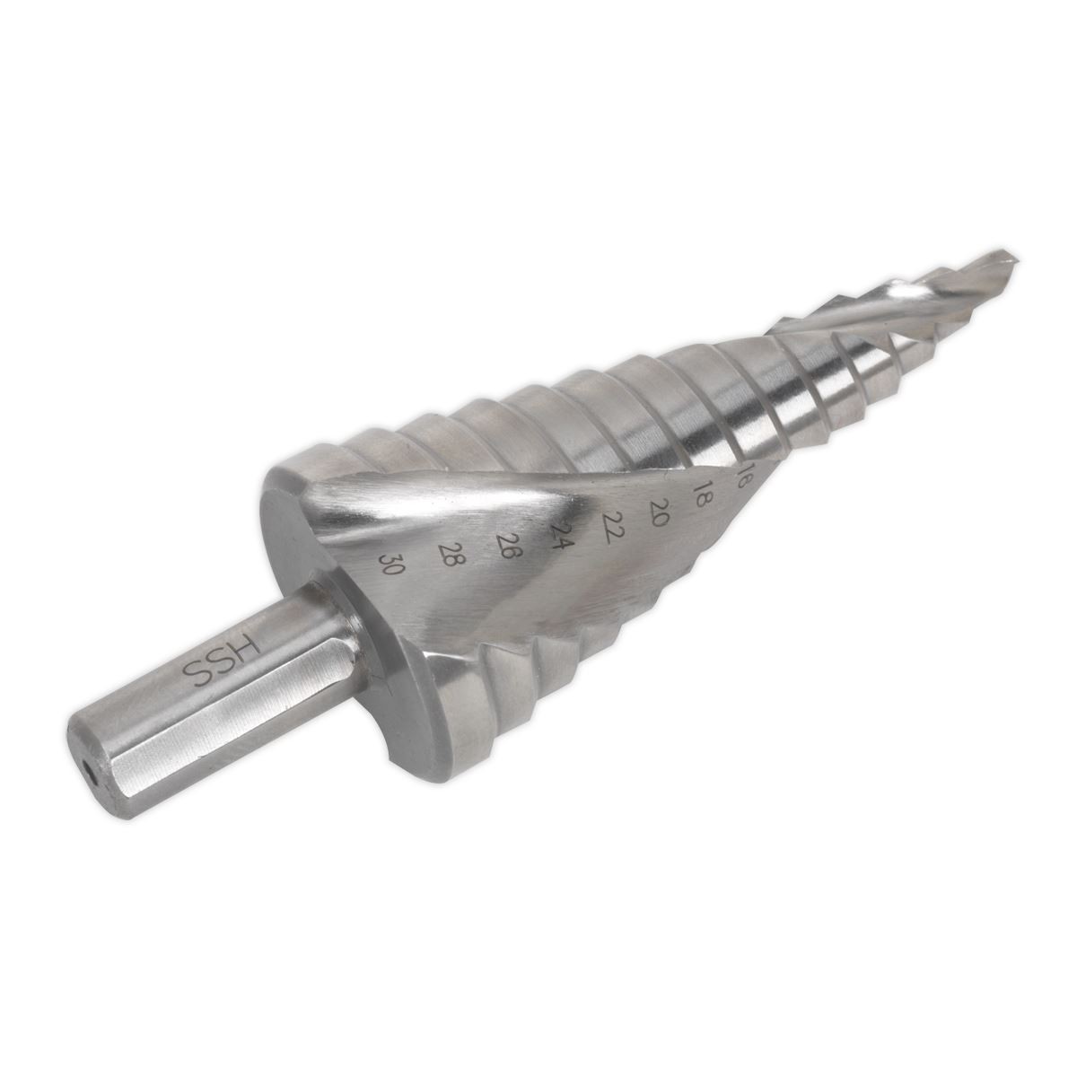 Sealey HSS 4341 Step Drill Bit 4-30mm Spiral Flute AK4748 - Image 7