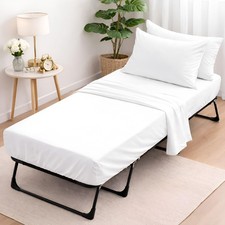 4 Piece Cot Sheets Set 33 x 75, Premium Egyptian Cotton Sheets, Perfect for N...
