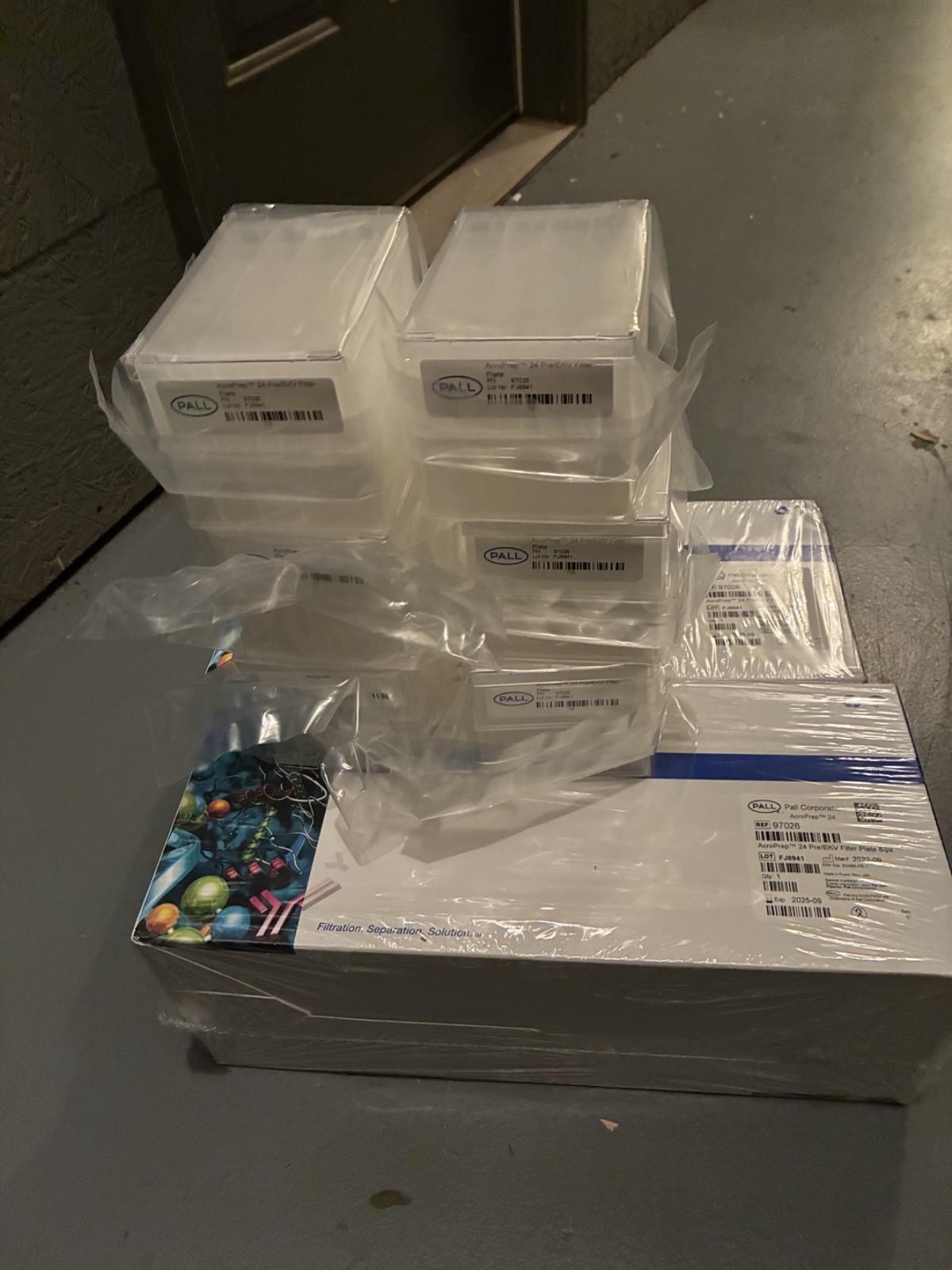 Pall 97026 Multi-Well Filter Plates - Lot of 28 Plates Total - Exp 2025
