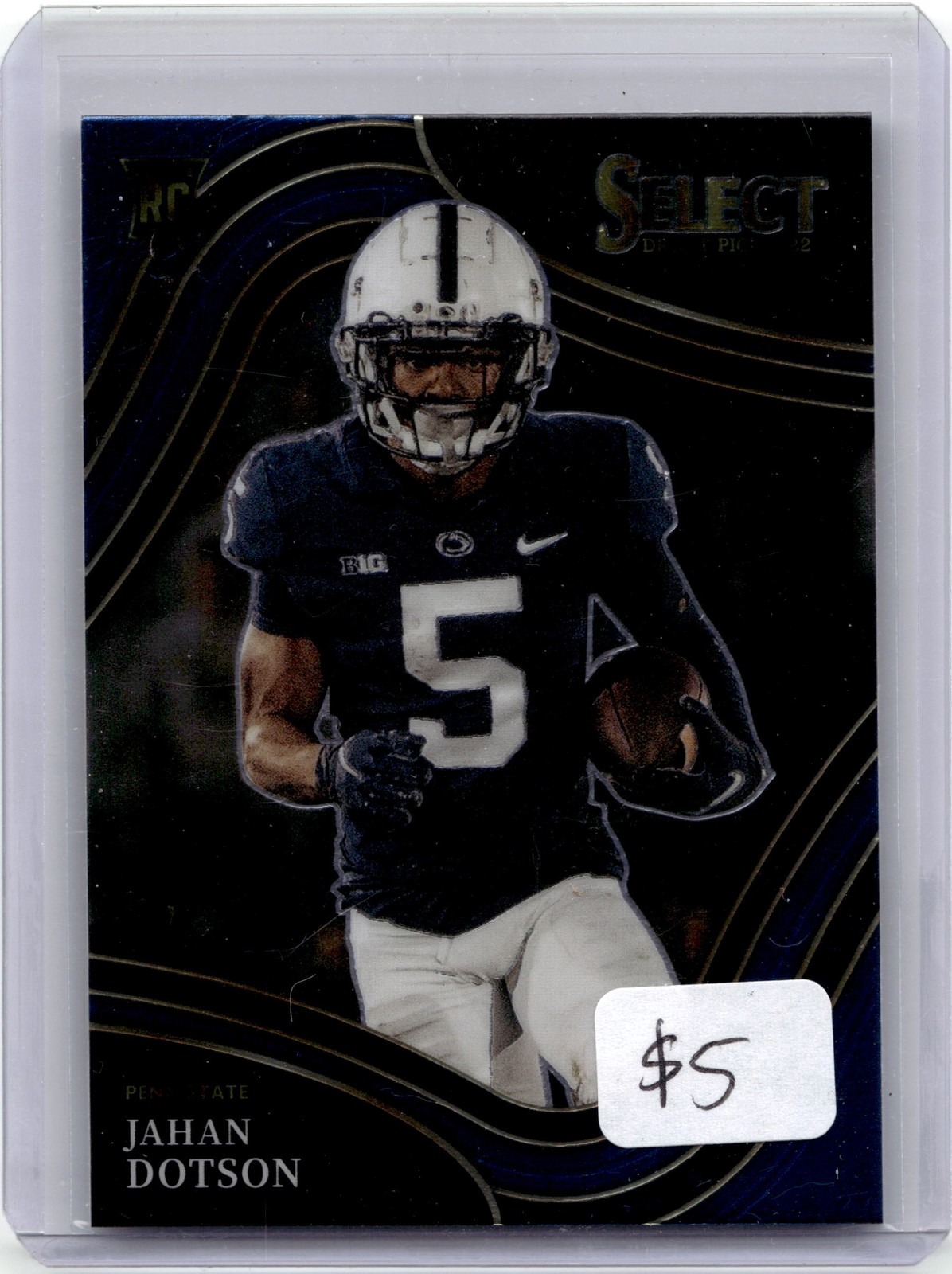 2022 Panini Select Draft Picks #196 Jahan Dotson Blue (Retail Base)