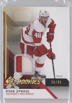 2014-15 SP Game Used Rookies Gold Spectrum Prime 26/99 Ryan Sproul Rookie RC 8tn
