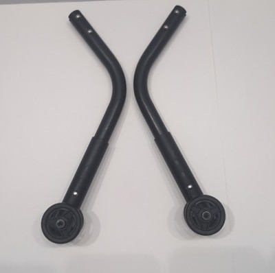 Rear Anti-Tip Bars & 1.5'' Wheels for Wheelchair Quickie Ki Mobility 3/4'' Tube