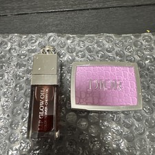 Dior Bundle 2 Piece -color Reviewer Cherry Oil And Rosy Glow Pink Lilac