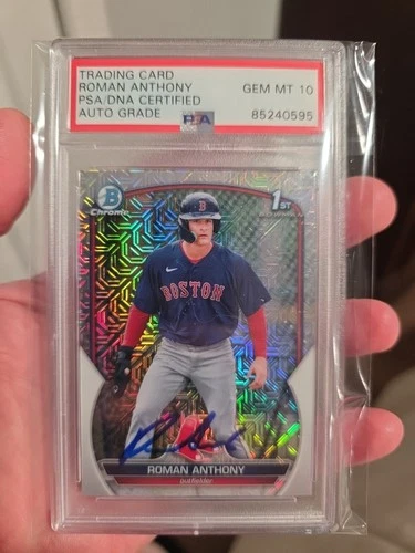 2023 Bowman Chrome Prospects Roman Anthony #BCP-71 PSA/DNA AUTO PSA 10 GEM MT