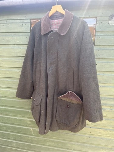 Vintage Barbour A1155 Loden Jacket Green Wool Field Coat C48/122cm