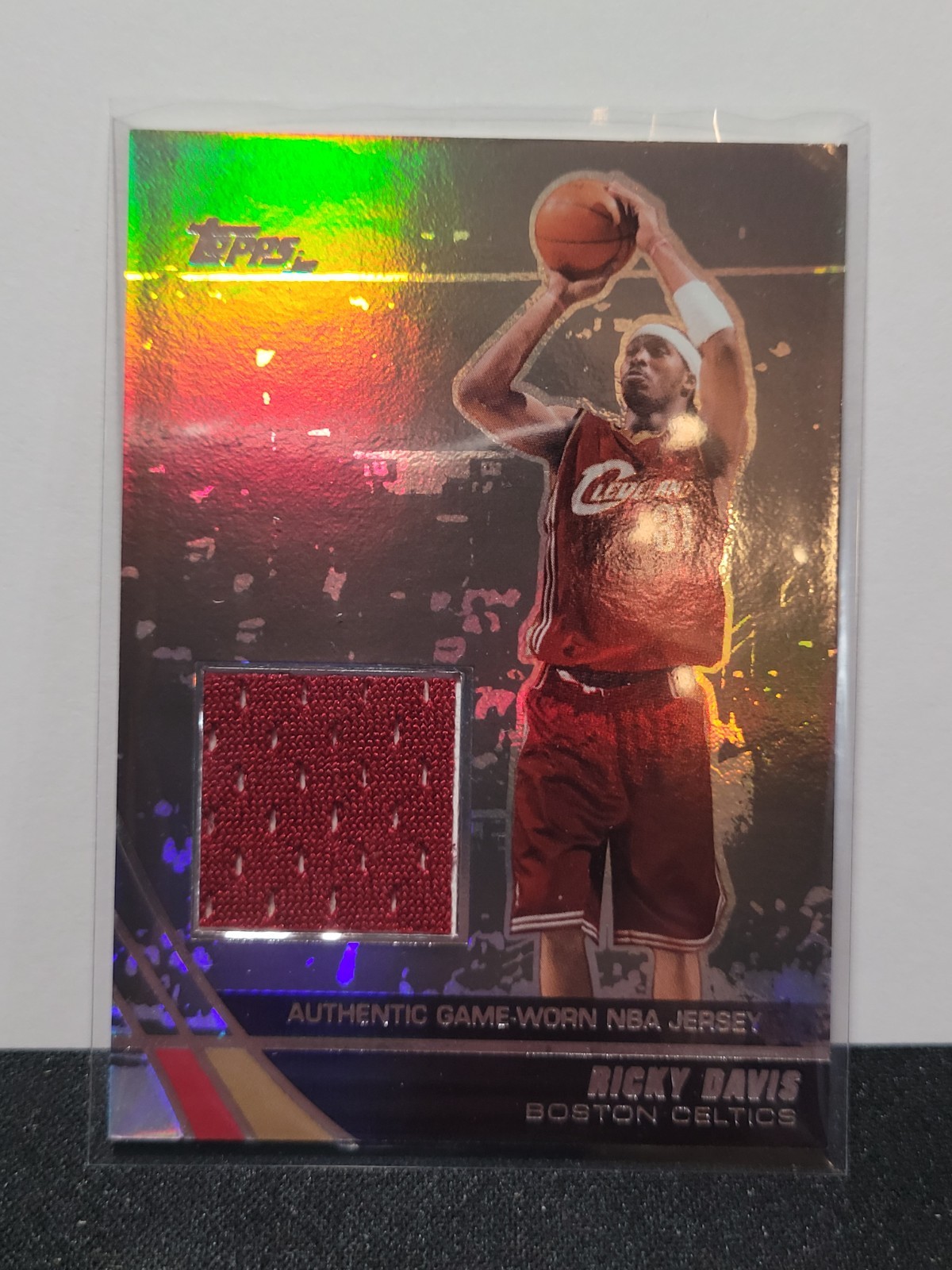 2003-04 Topps Jersey Edition Black /25 RICKY DAVIS Jersey Cavaliers/Iowa