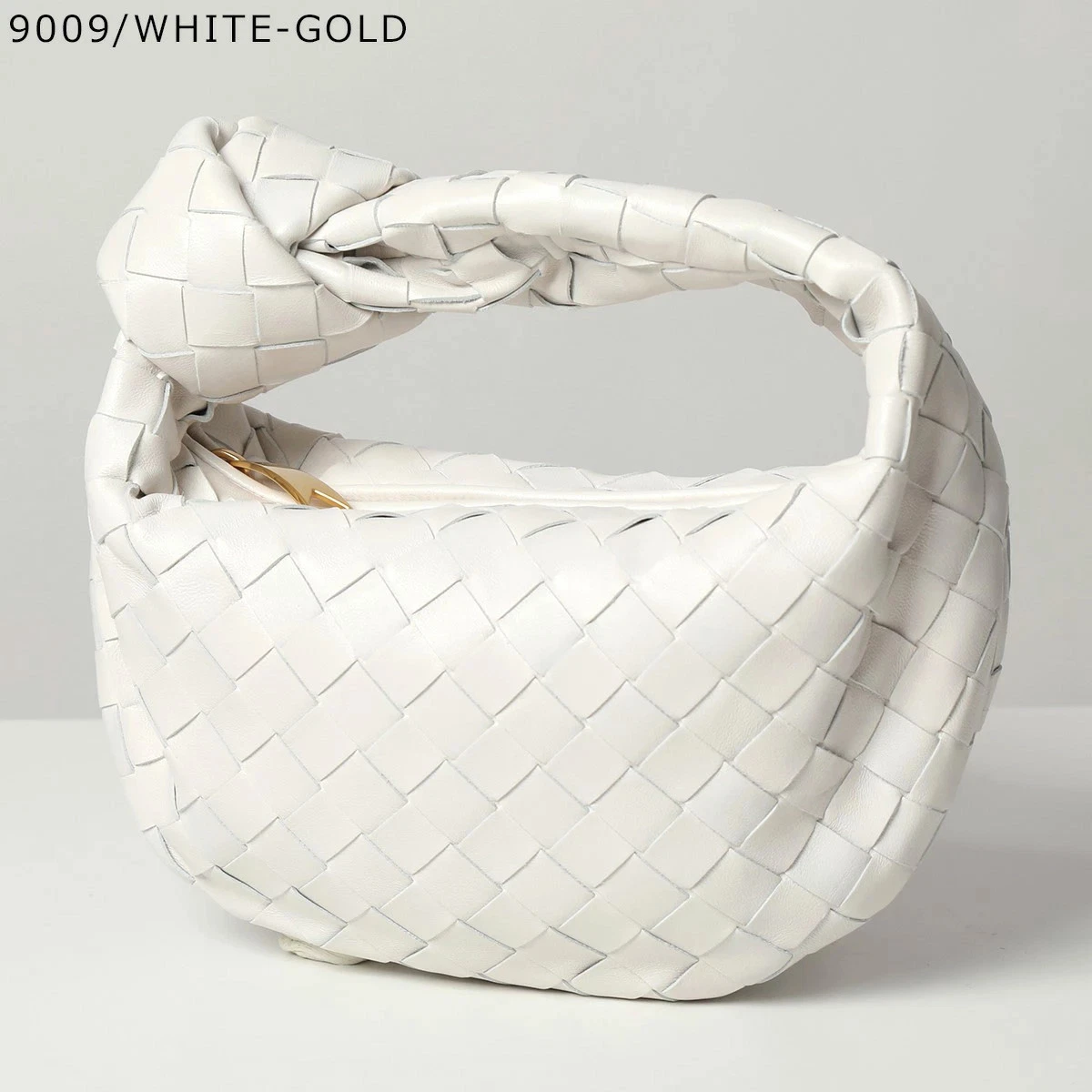 Bottega Veneta — BOTTEGA VENETA Mini Jodie handbag women's, intrecciato leather white gold only